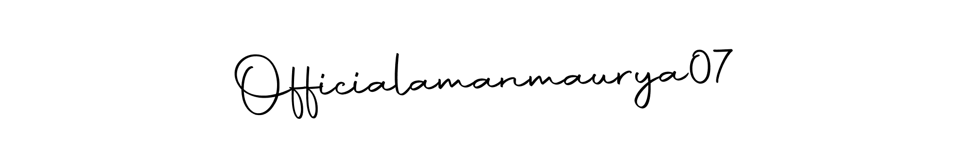 Make a beautiful signature design for name Officialamanmaurya07. Use this online signature maker to create a handwritten signature for free. Officialamanmaurya07 signature style 10 images and pictures png