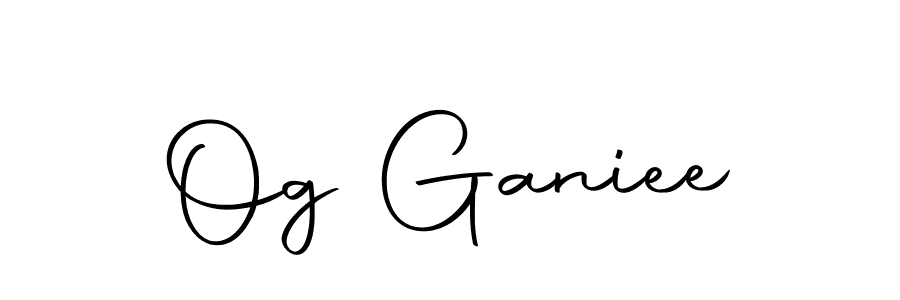 Make a short Og Ganiee signature style. Manage your documents anywhere anytime using Autography-DOLnW. Create and add eSignatures, submit forms, share and send files easily. Og Ganiee signature style 10 images and pictures png