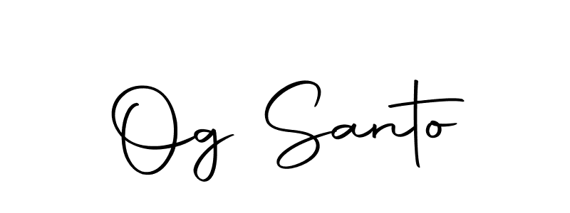 Make a beautiful signature design for name Og Santo. With this signature (Autography-DOLnW) style, you can create a handwritten signature for free. Og Santo signature style 10 images and pictures png