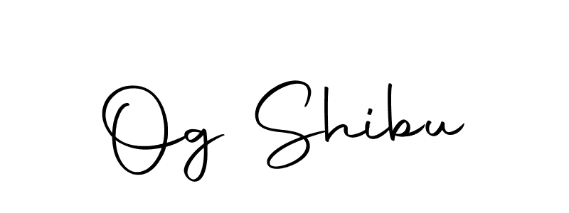 Create a beautiful signature design for name Og Shibu. With this signature (Autography-DOLnW) fonts, you can make a handwritten signature for free. Og Shibu signature style 10 images and pictures png