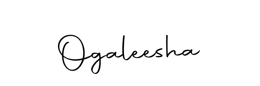 Use a signature maker to create a handwritten signature online. With this signature software, you can design (Autography-DOLnW) your own signature for name Ogaleesha. Ogaleesha signature style 10 images and pictures png