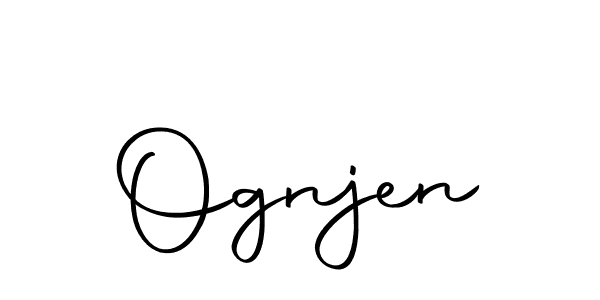 Use a signature maker to create a handwritten signature online. With this signature software, you can design (Autography-DOLnW) your own signature for name Ognjen. Ognjen signature style 10 images and pictures png