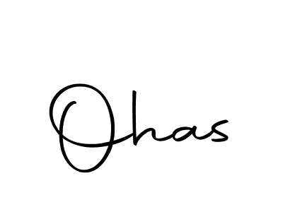 Design your own signature with our free online signature maker. With this signature software, you can create a handwritten (Autography-DOLnW) signature for name Ohas. Ohas signature style 10 images and pictures png