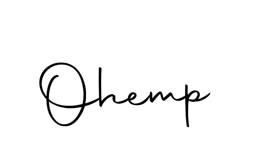 How to make Ohemp signature? Autography-DOLnW is a professional autograph style. Create handwritten signature for Ohemp name. Ohemp signature style 10 images and pictures png