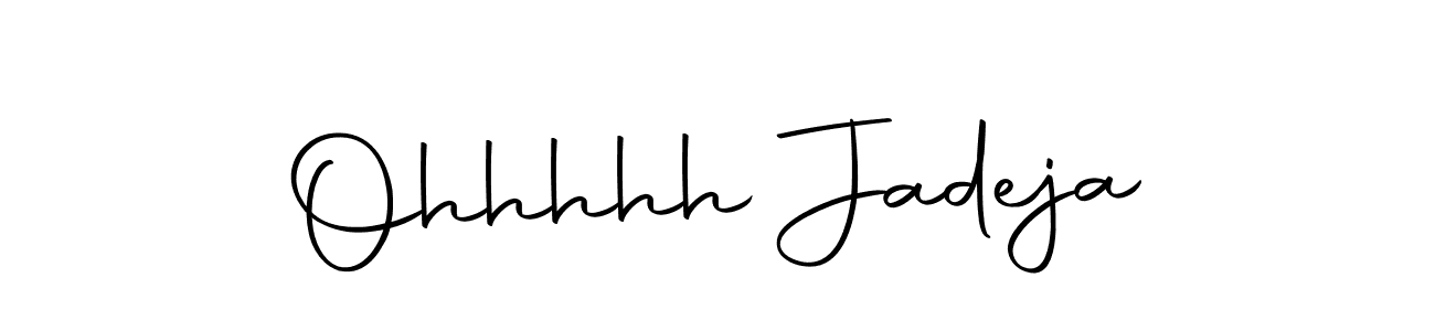 Design your own signature with our free online signature maker. With this signature software, you can create a handwritten (Autography-DOLnW) signature for name Ohhhhh Jadeja. Ohhhhh Jadeja signature style 10 images and pictures png
