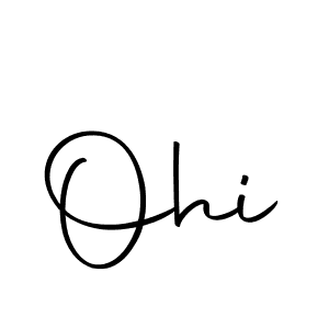 Create a beautiful signature design for name Ohi. With this signature (Autography-DOLnW) fonts, you can make a handwritten signature for free. Ohi signature style 10 images and pictures png