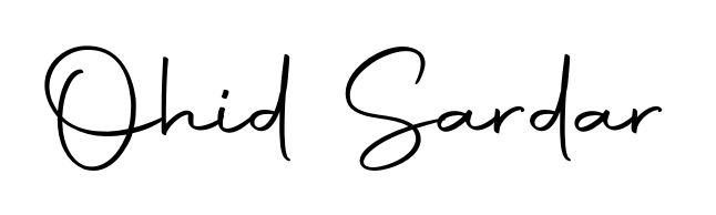 The Autography-DOLnW handwriting style adds charm and authenticity to name Ohid Sardar. A wonderful choice for personal thank-you notes. Ohid Sardar signature style 10 images and pictures png