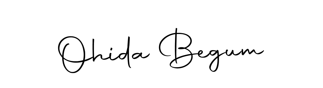 How to make Ohida Begum name signature. Use Autography-DOLnW style for creating short signs online. This is the latest handwritten sign. Ohida Begum signature style 10 images and pictures png
