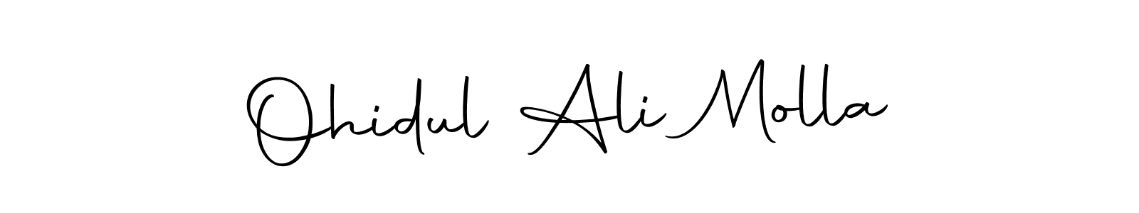 Ohidul Ali Molla stylish signature style. Best Handwritten Sign (Autography-DOLnW) for my name. Handwritten Signature Collection Ideas for my name Ohidul Ali Molla. Ohidul Ali Molla signature style 10 images and pictures png