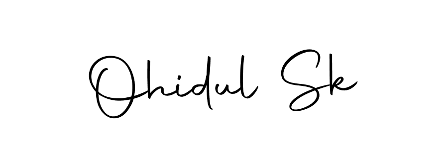 The best way (Autography-DOLnW) to make a short signature is to pick only two or three words in your name. The name Ohidul Sk include a total of six letters. For converting this name. Ohidul Sk signature style 10 images and pictures png