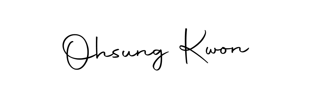 You should practise on your own different ways (Autography-DOLnW) to write your name (Ohsung Kwon) in signature. don't let someone else do it for you. Ohsung Kwon signature style 10 images and pictures png