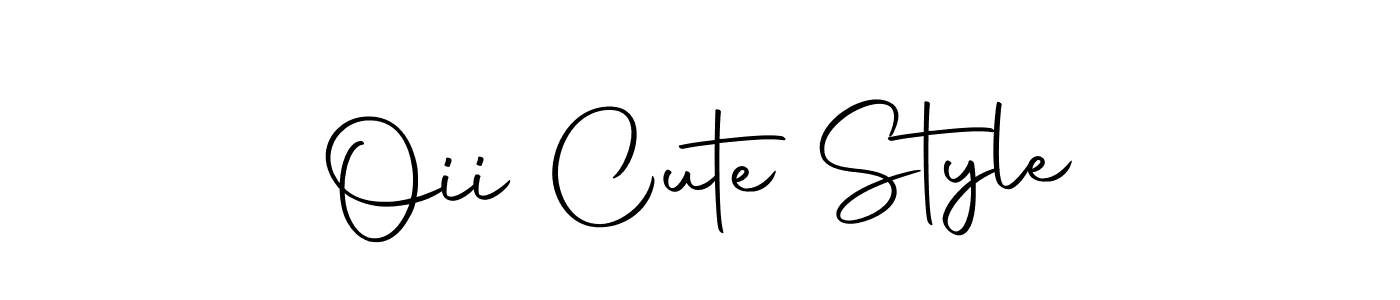 Make a beautiful signature design for name Oii Cute Style. With this signature (Autography-DOLnW) style, you can create a handwritten signature for free. Oii Cute Style signature style 10 images and pictures png