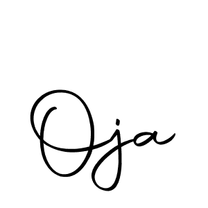 Design your own signature with our free online signature maker. With this signature software, you can create a handwritten (Autography-DOLnW) signature for name Oja. Oja signature style 10 images and pictures png