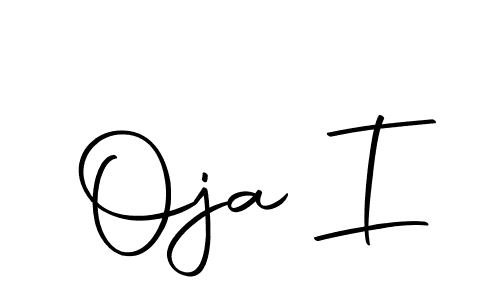 Use a signature maker to create a handwritten signature online. With this signature software, you can design (Autography-DOLnW) your own signature for name Oja I. Oja I signature style 10 images and pictures png