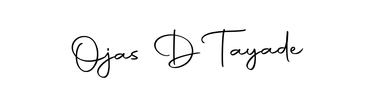 Also we have Ojas D Tayade name is the best signature style. Create professional handwritten signature collection using Autography-DOLnW autograph style. Ojas D Tayade signature style 10 images and pictures png