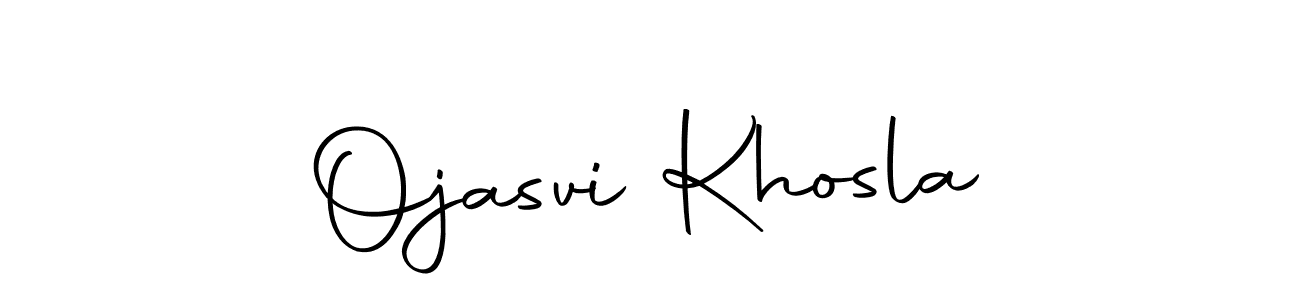 Create a beautiful signature design for name Ojasvi Khosla. With this signature (Autography-DOLnW) fonts, you can make a handwritten signature for free. Ojasvi Khosla signature style 10 images and pictures png