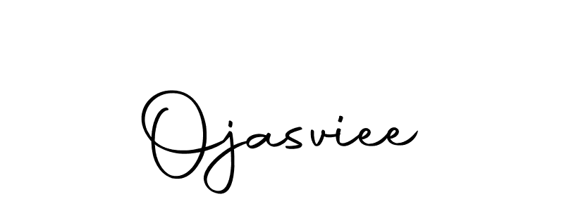 Use a signature maker to create a handwritten signature online. With this signature software, you can design (Autography-DOLnW) your own signature for name Ojasviee. Ojasviee signature style 10 images and pictures png