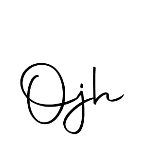 Make a beautiful signature design for name Ojh. Use this online signature maker to create a handwritten signature for free. Ojh signature style 10 images and pictures png