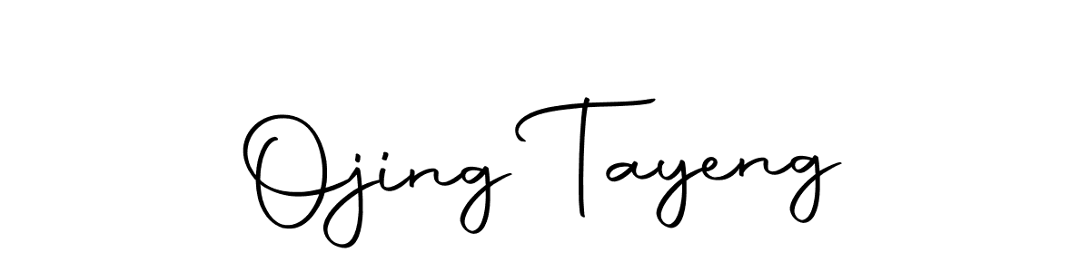 The best way (Autography-DOLnW) to make a short signature is to pick only two or three words in your name. The name Ojing Tayeng include a total of six letters. For converting this name. Ojing Tayeng signature style 10 images and pictures png