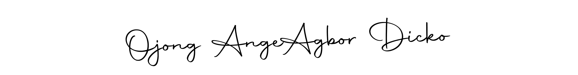 This is the best signature style for the Ojong Ange  Agbor Dicko name. Also you like these signature font (Autography-DOLnW). Mix name signature. Ojong Ange  Agbor Dicko signature style 10 images and pictures png