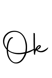 You should practise on your own different ways (Autography-DOLnW) to write your name (Ok) in signature. don't let someone else do it for you. Ok signature style 10 images and pictures png