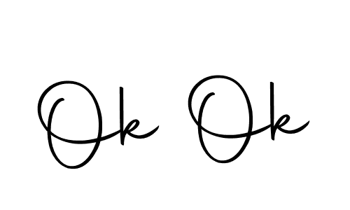 How to make Ok Ok signature? Autography-DOLnW is a professional autograph style. Create handwritten signature for Ok Ok name. Ok Ok signature style 10 images and pictures png