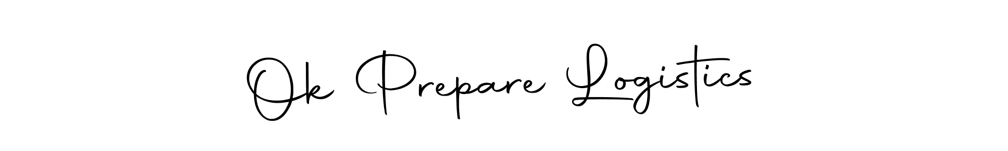 You should practise on your own different ways (Autography-DOLnW) to write your name (Ok Prepare Logistics) in signature. don't let someone else do it for you. Ok Prepare Logistics signature style 10 images and pictures png