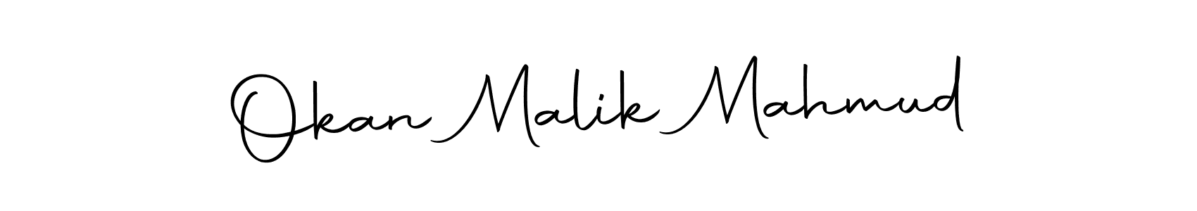 Make a beautiful signature design for name Okan Malik Mahmud. With this signature (Autography-DOLnW) style, you can create a handwritten signature for free. Okan Malik Mahmud signature style 10 images and pictures png