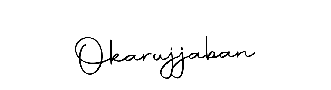 How to make Okarujjaban signature? Autography-DOLnW is a professional autograph style. Create handwritten signature for Okarujjaban name. Okarujjaban signature style 10 images and pictures png