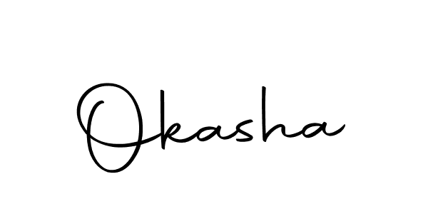 How to make Okasha signature? Autography-DOLnW is a professional autograph style. Create handwritten signature for Okasha name. Okasha signature style 10 images and pictures png