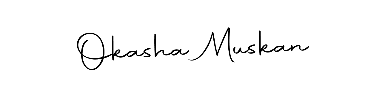 It looks lik you need a new signature style for name Okasha Muskan. Design unique handwritten (Autography-DOLnW) signature with our free signature maker in just a few clicks. Okasha Muskan signature style 10 images and pictures png