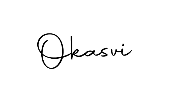 Create a beautiful signature design for name Okasvi. With this signature (Autography-DOLnW) fonts, you can make a handwritten signature for free. Okasvi signature style 10 images and pictures png