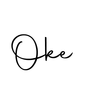 Make a beautiful signature design for name Oke. With this signature (Autography-DOLnW) style, you can create a handwritten signature for free. Oke signature style 10 images and pictures png