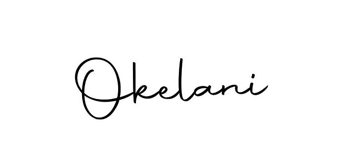 Here are the top 10 professional signature styles for the name Okelani. These are the best autograph styles you can use for your name. Okelani signature style 10 images and pictures png