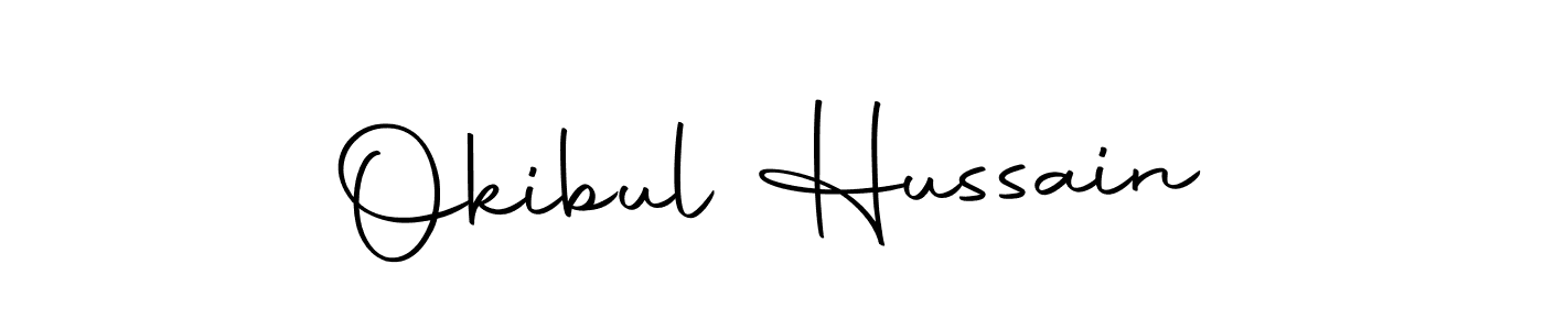 Make a beautiful signature design for name Okibul Hussain. Use this online signature maker to create a handwritten signature for free. Okibul Hussain signature style 10 images and pictures png