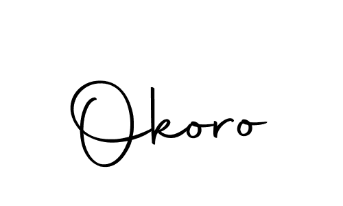 Make a short Okoro signature style. Manage your documents anywhere anytime using Autography-DOLnW. Create and add eSignatures, submit forms, share and send files easily. Okoro signature style 10 images and pictures png