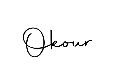 Design your own signature with our free online signature maker. With this signature software, you can create a handwritten (Autography-DOLnW) signature for name Okour. Okour signature style 10 images and pictures png