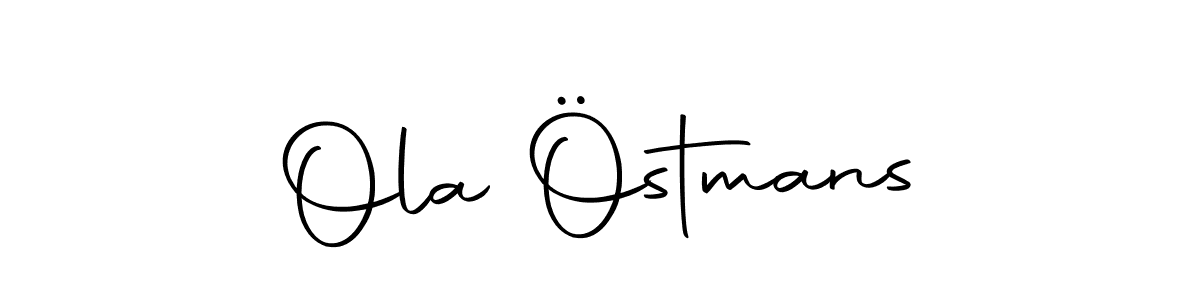 Design your own signature with our free online signature maker. With this signature software, you can create a handwritten (Autography-DOLnW) signature for name Ola Östmans. Ola Östmans signature style 10 images and pictures png