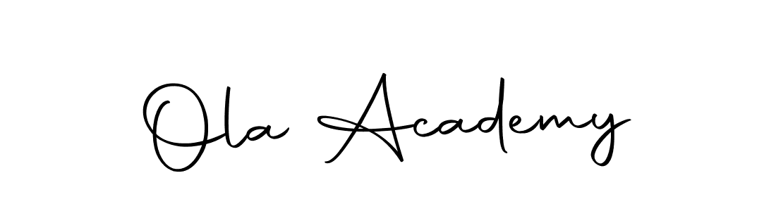 You should practise on your own different ways (Autography-DOLnW) to write your name (Ola Academy) in signature. don't let someone else do it for you. Ola Academy signature style 10 images and pictures png