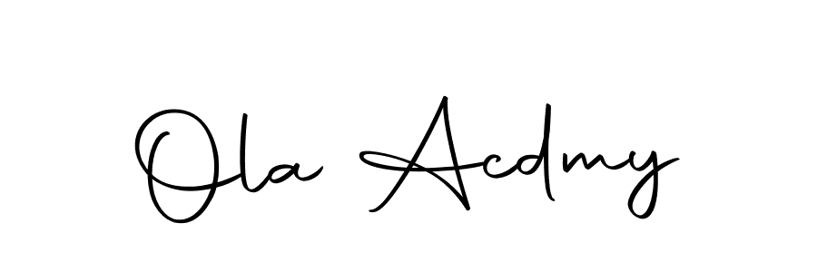 You can use this online signature creator to create a handwritten signature for the name Ola Acdmy. This is the best online autograph maker. Ola Acdmy signature style 10 images and pictures png