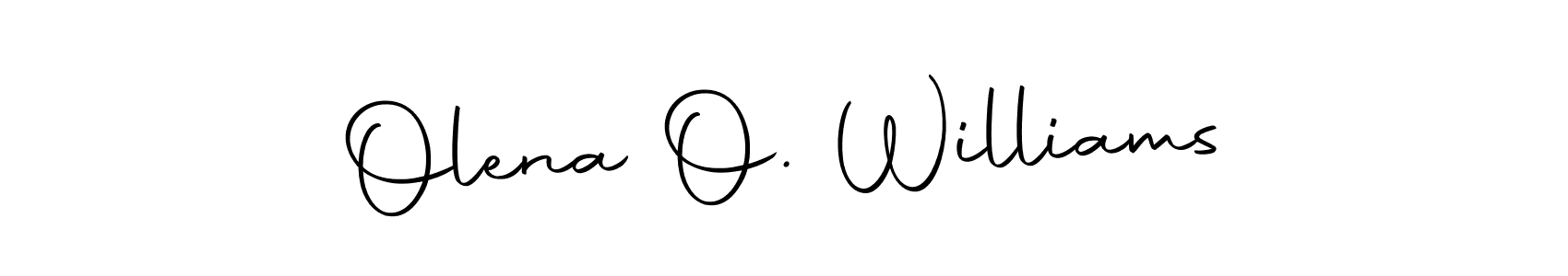 Make a beautiful signature design for name Olena O. Williams. With this signature (Autography-DOLnW) style, you can create a handwritten signature for free. Olena O. Williams signature style 10 images and pictures png