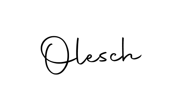 Use a signature maker to create a handwritten signature online. With this signature software, you can design (Autography-DOLnW) your own signature for name Olesch. Olesch signature style 10 images and pictures png