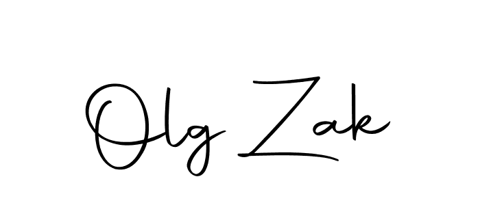 Create a beautiful signature design for name Olg Zak. With this signature (Autography-DOLnW) fonts, you can make a handwritten signature for free. Olg Zak signature style 10 images and pictures png