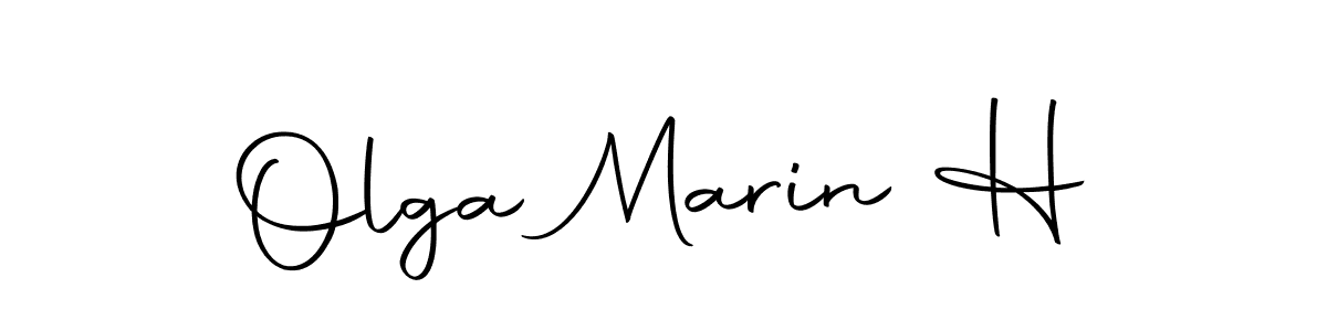 How to make Olga Marin H signature? Autography-DOLnW is a professional autograph style. Create handwritten signature for Olga Marin H name. Olga Marin H signature style 10 images and pictures png