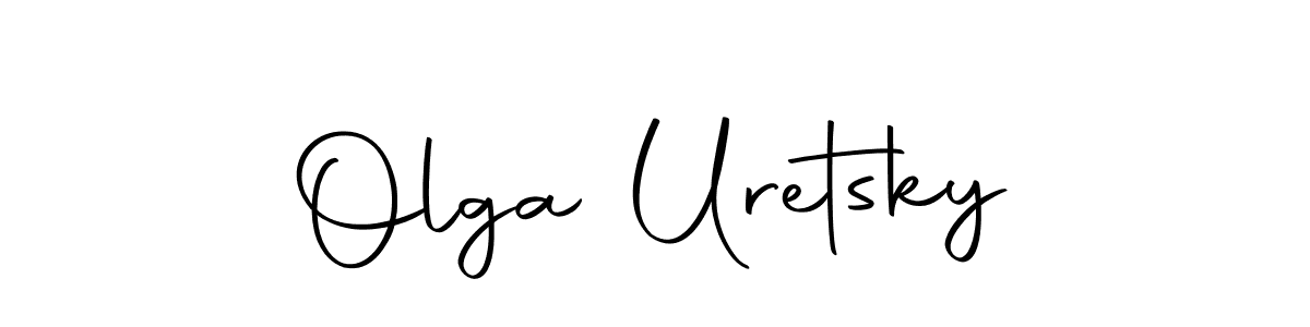 Olga Uretsky stylish signature style. Best Handwritten Sign (Autography-DOLnW) for my name. Handwritten Signature Collection Ideas for my name Olga Uretsky. Olga Uretsky signature style 10 images and pictures png