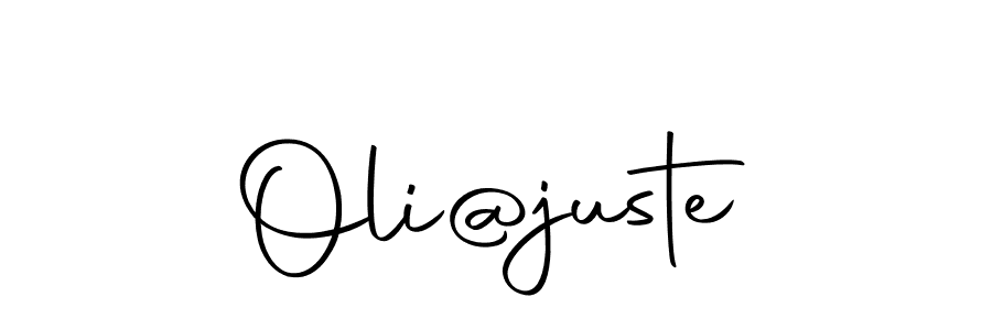 Create a beautiful signature design for name Oli@juste. With this signature (Autography-DOLnW) fonts, you can make a handwritten signature for free. Oli@juste signature style 10 images and pictures png