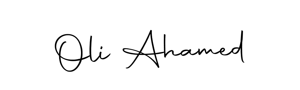 Make a short Oli Ahamed signature style. Manage your documents anywhere anytime using Autography-DOLnW. Create and add eSignatures, submit forms, share and send files easily. Oli Ahamed signature style 10 images and pictures png