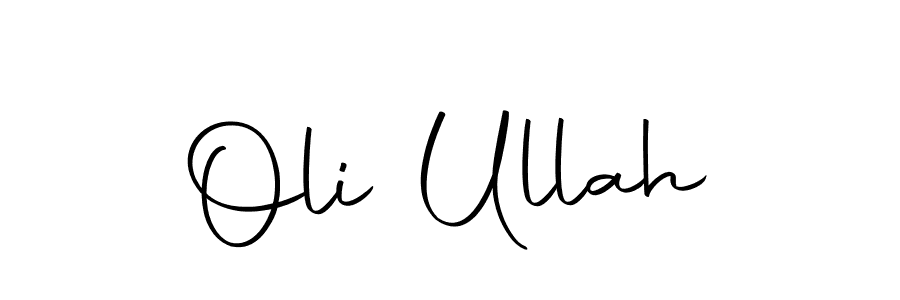 You should practise on your own different ways (Autography-DOLnW) to write your name (Oli Ullah) in signature. don't let someone else do it for you. Oli Ullah signature style 10 images and pictures png