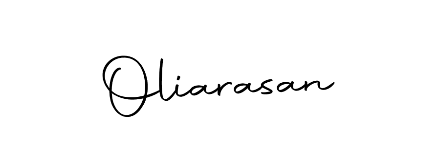 Use a signature maker to create a handwritten signature online. With this signature software, you can design (Autography-DOLnW) your own signature for name Oliarasan. Oliarasan signature style 10 images and pictures png