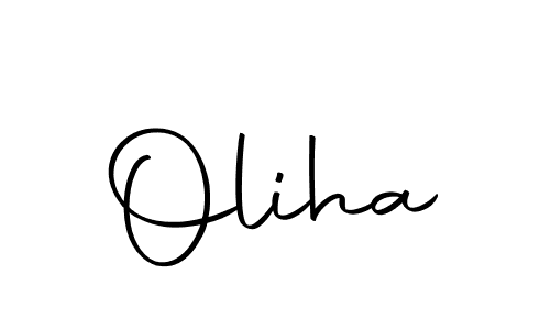 Create a beautiful signature design for name Oliha. With this signature (Autography-DOLnW) fonts, you can make a handwritten signature for free. Oliha signature style 10 images and pictures png
